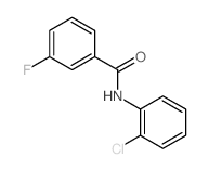 Benzamide,N-(2-chlorophenyl)-3-fluoro-结构式