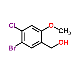 (5-Bromo-4-chloro-2-methoxyphenyl)methanol Structure