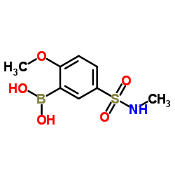 (2-Methoxy-5-(N-Methylsulfamoyl)phenyl)boronic acid Structure