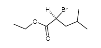 ethyl (S)-2-bromo-4-methylpentanoate结构式