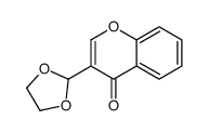 3-(1,3-dioxolan-2-yl)chromen-4-one Structure