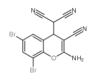 2-(2-AMINO-6,8-DIBROMO-3-CYANO-4H-CHROMEN-4-YL)MALONONITRILE picture