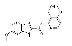 [4-methoxy-2-[(6-methoxy-1H-benzimidazol-2-yl)sulfinylmethyl]-5-methylpyridin-3-yl]methanol结构式