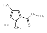 4-氨基-1-甲基-1H-吡咯-2-羧酸甲酯盐酸盐结构式