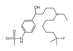 N-[4-[(1S)-4-[ethyl-(6-fluoro-6-methylheptyl)amino]-1-hydroxybutyl]phenyl]methanesulfonamide Structure