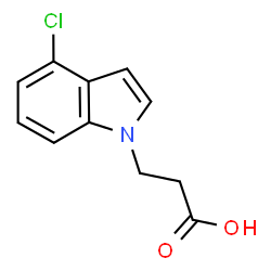 3-(4-Chloro-1H-indol-1-yl)propanoic acid structure