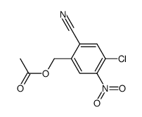 2-acetoxymethyl-5-chloro-4-nitrobenzonitrile结构式