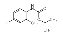 Carbanilic acid,4-fluoro-2-methyl-, isopropyl ester (8CI) Structure