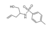 N-(1-hydroxypent-4-en-2-yl)-4-methylbenzenesulfonamide结构式