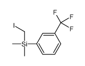 iodomethyl-dimethyl-[3-(trifluoromethyl)phenyl]silane Structure