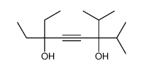 6-ethyl-2-methyl-3-propan-2-yloct-4-yne-3,6-diol Structure