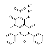 Pyrido[2,3-d]pyrimidine-2,4,7(1H,3H,8H)-trione,5-azido-8-methyl-6-nitro-1,3-diphenyl- picture