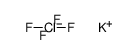 potassium tetrafluorochlorate(III)结构式