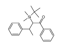 2-(tert-butyldimethylsilyl)-1,3-diphenylbutan-1-one结构式