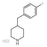 4-(4-氟苄基)哌啶盐酸盐结构式