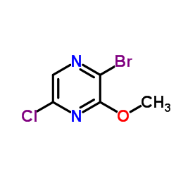 2-Bromo-5-chloro-3-methoxypyrazine structure