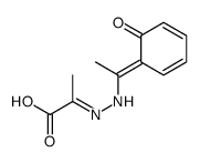2-[1-(6-oxocyclohexa-2,4-dien-1-ylidene)ethylhydrazinylidene]propanoic acid Structure