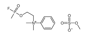 2-[fluoro(methyl)phosphoryl]oxyethyl-dimethyl-phenylazanium,methyl sulfate Structure