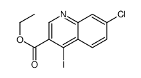 ethyl 7-chloro-4-iodoquinoline-3-carboxylate结构式