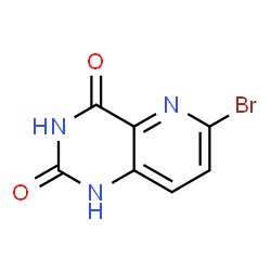 6-溴吡啶并[3,2-D]嘧啶-2,4(1H,3H)-二酮结构式