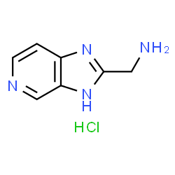 (3H-咪唑并[4,5-C]吡啶-2-基)甲胺盐酸盐结构式