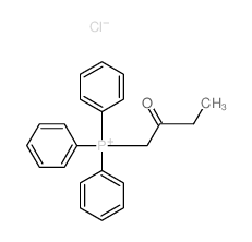 Phosphonium,(2-oxobutyl)triphenyl-, chloride (1:1) Structure