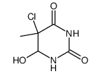 5-chloro-6-hydroxy-5,6-dihydrothymine结构式