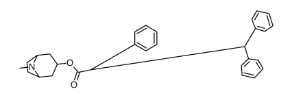 α,β-Diphenylbenzenepropionic acid 8-methyl-8-azabicyclo[3.2.1]octan-3-yl ester结构式