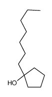 1-Heptylcyclopentanol结构式