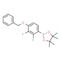 4-(Benzyloxy)-2,3-difluorophenylboronic acid pinacol ester结构式