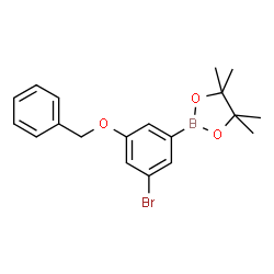 3-(Benzyloxy)-5-bromophenylboronic acid pinacol ester Structure