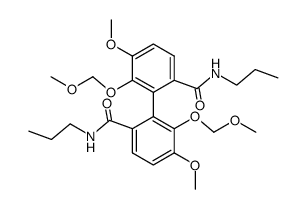 5,5'-dimethoxy-6,6'-bis(methoxymethoxy)-N2,N2'-dipropyl-[1,1'-biphenyl]-2,2'-dicarboxamide Structure