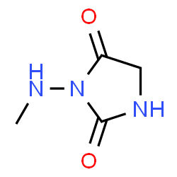 2,4-Imidazolidinedione,3-(methylamino)-(9CI) structure