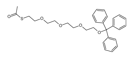 1-O-trityl-11-thioacetyl-3,6,9-trioxa-undecanol Structure