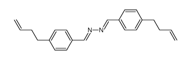 1,2-bis[4-(3-butenyl)benzylidene] hydrazine Structure