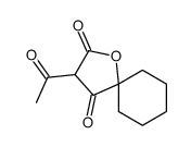 3-acetyl-1-oxaspiro[4.5]decane-2,4-dione结构式