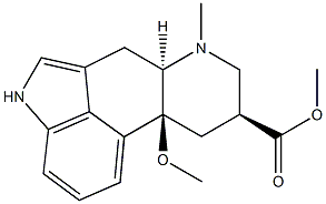 10-Methoxy-6-methylergoline-8α-carboxylic acid methyl ester结构式