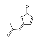 (Z)-5-(2'-oxopropylidene)furan-2(5H)-one结构式