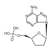 2',3'-dideoxyadenosine 5'-phosphate结构式