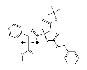 N-[N-[(phenylmethoxy)carbonyl]-L-α-aspartyl]-L-phenylalanine 4-(1,1-dimethylethyl) 1-methyl ester结构式