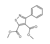 3-Phenyl-4,5-isothiazoldicarbonsaeure-dimethylester结构式