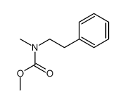 methyl N-methyl-N-(2-phenylethyl)carbamate Structure