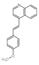 Quinoline,4-[2-(4-methoxyphenyl)ethenyl]- structure