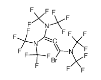 1-bromo-perfluoro(N,N,N',N',N'',N''-hexamethylpropadienediylidene-1,2,2-triamine) Structure