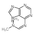 Methanimidamide,N,N-dimethyl-N'-9H-purin-6-yl- structure