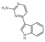 2-Amino-4-(3-indolyl)pyrimidine Structure
