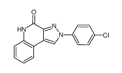2-(4-Chloro-phenyl)-2,5-dihydro-pyrazolo[3,4-c]quinolin-4-one结构式