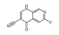 6-氟-4-羟基-[1.7]萘啶-3-甲腈结构式