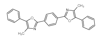 1,4-双(4-甲基-5-苯基-2-噁唑基)苯结构式