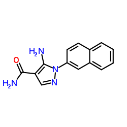 5-Amino-1-(2-naphthyl)-1H-pyrazole-4-carboxamide Structure